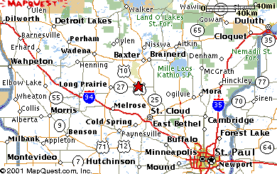 Map to Little Falls